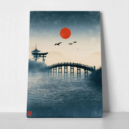 Πίνακας σε Καμβά JAPANESE BRIDGE - 