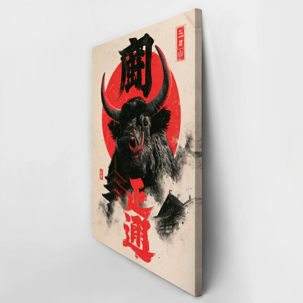 Πίνακας σε Καμβά JAPANESE BULL