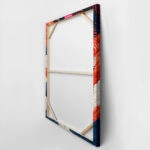 Canvas Wall Art JAPANESE CRANES WITH MOUNTAINS