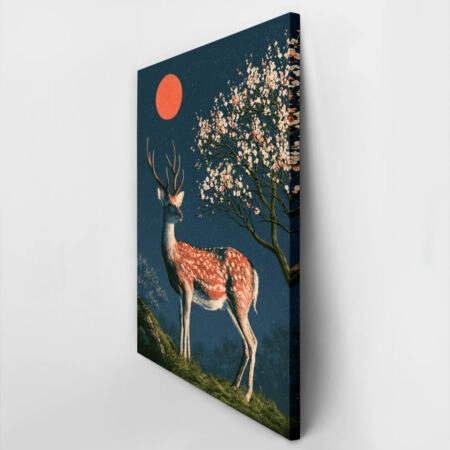 Πίνακας σε Καμβά JAPANESE DEER 3 -  Sticky 2