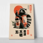 Πίνακας σε Καμβά JAPANESE DRINKING SAKE 2