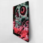 Πίνακας σε Καμβά JAPANESE FACE SKULL