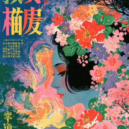 Πίνακας σε Καμβά JAPANESE FLORAL ART -  Sticky 5
