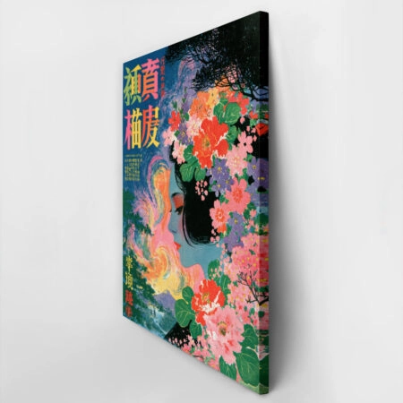 Πίνακας σε Καμβά JAPANESE FLORAL ART -  Sticky 2