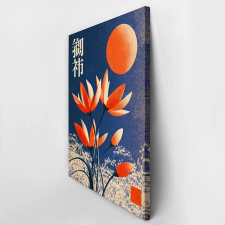 Πίνακας σε Καμβά JAPANESE FLOWERS -  Sticky 2