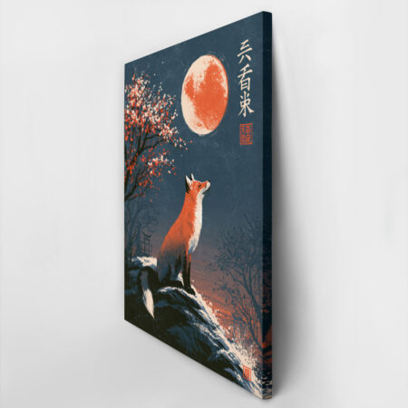Πίνακας σε Καμβά JAPANESE FOX 2 -  Sticky 2