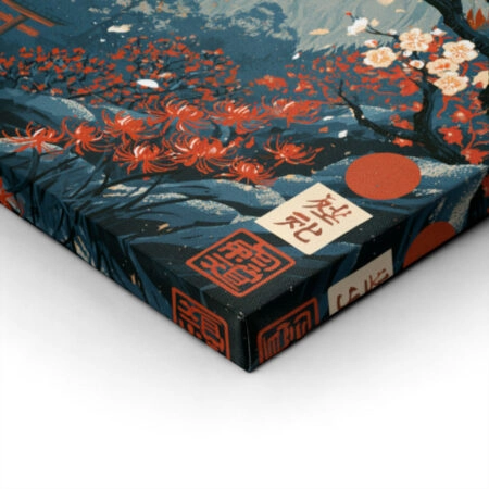 Πίνακας σε Καμβά JAPANESE FOX -  Sticky 1