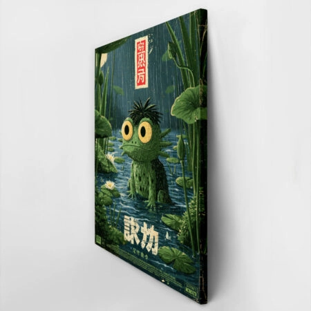 Πίνακας σε Καμβά JAPANESE FROG 2 -  Sticky 2
