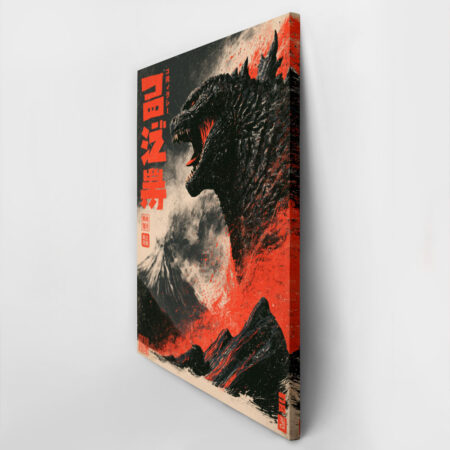 Πίνακας σε Καμβά JAPANESE GODZILLA 2 -  Sticky 2