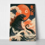 Πίνακας σε Καμβά JAPANESE GODZILLA 4