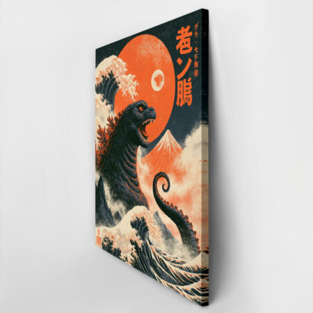 Πίνακας σε Καμβά JAPANESE GODZILLA 4 -  Sticky 2