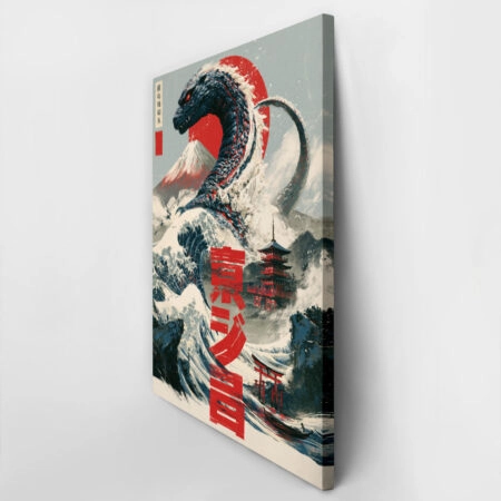 Πίνακας σε Καμβά JAPANESE GODZILLA 6 -  Sticky 2