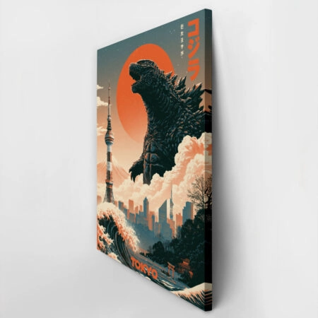 Πίνακας σε Καμβά JAPANESE GODZILLA 7 -  Sticky 2