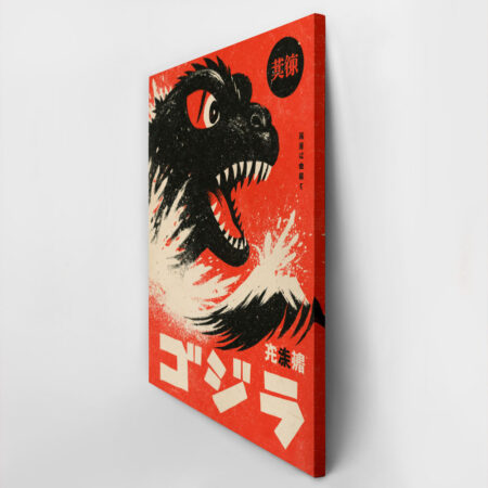 Πίνακας σε Καμβά JAPANESE GODZILLA -  Sticky 2