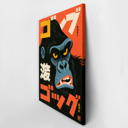 Πίνακας σε Καμβά JAPANESE GORILLA 2 -  Sticky 2