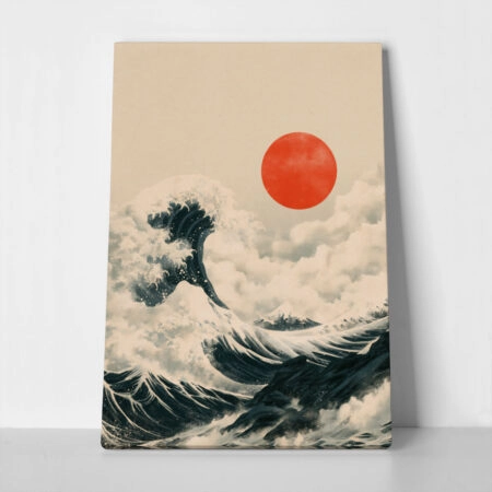 Πίνακας σε Καμβά JAPANESE GREAT WAVE 2 - 