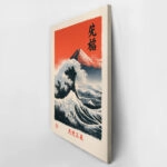 Πίνακας σε Καμβά JAPANESE GREAT WAVE WITH MOUNT FUJI 2