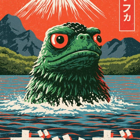 Πίνακας σε Καμβά JAPANESE KAIJU MONSTER 3 -  Sticky 5