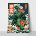 Πίνακας σε Καμβά JAPANESE KAIJU MONSTER
