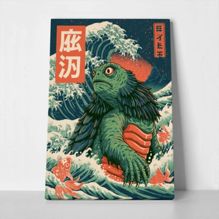 Πίνακας σε Καμβά JAPANESE KAIJU MONSTER