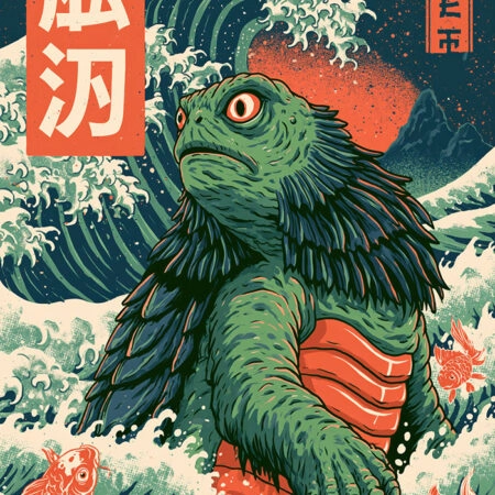 Πίνακας σε Καμβά JAPANESE KAIJU MONSTER -  Sticky 5
