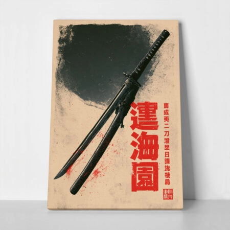 Πίνακας σε Καμβά JAPANESE KATANA - 