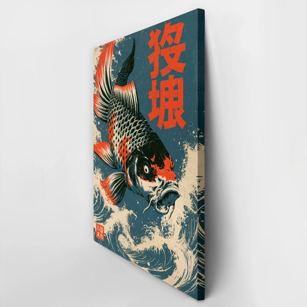 Πίνακας σε Καμβά JAPANESE KOI 2