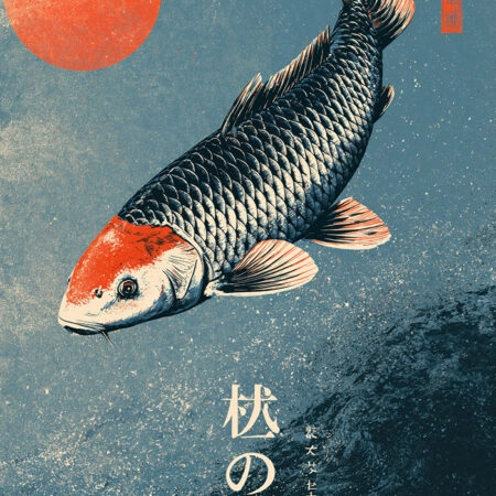 Πίνακας σε Καμβά JAPANESE KOI 3 -  Sticky 5