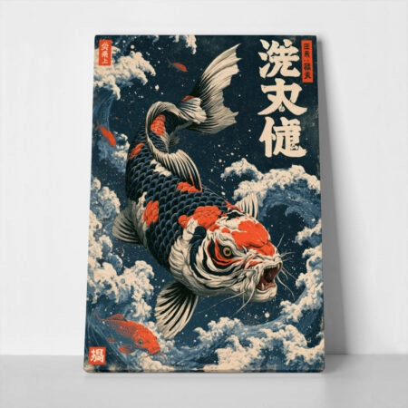Πίνακας σε Καμβά JAPANESE KOI - 