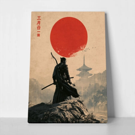 Πίνακας σε Καμβά JAPANESE LONE SAMURAI 2 - 
