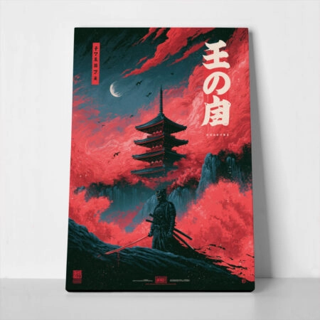 Πίνακας σε Καμβά JAPANESE LONE SAMURAI 5 - 