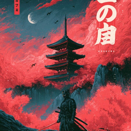 Πίνακας σε Καμβά JAPANESE LONE SAMURAI 5 -  Sticky 5