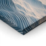 Canvas Print JAPANESE MOUNTAINS WITH RED SUN