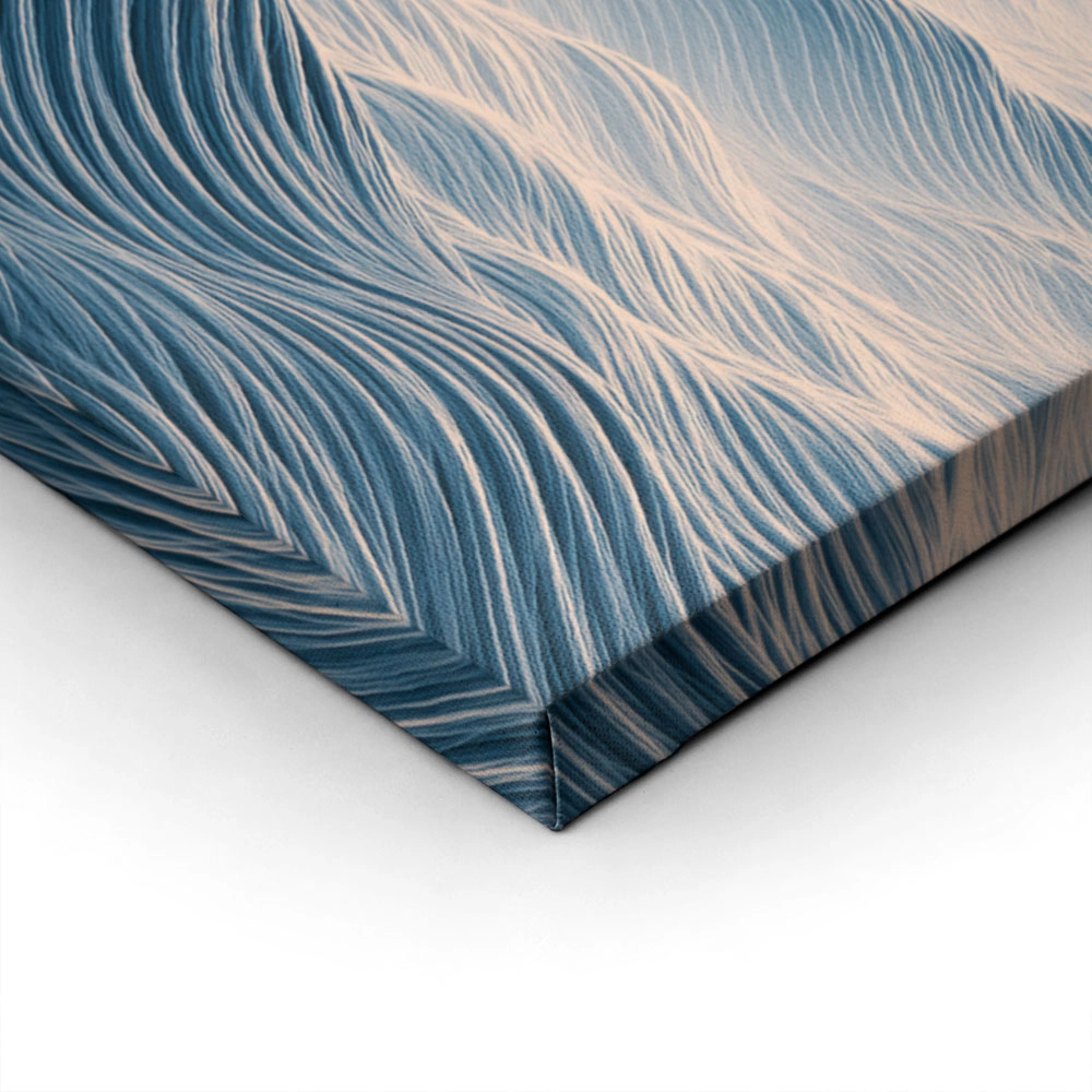 Canvas Print JAPANESE MOUNTAINS WITH RED SUN