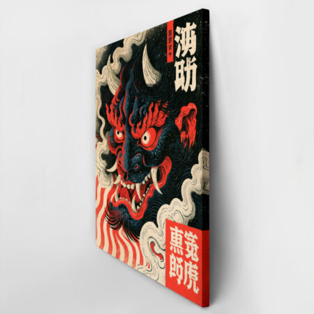 Πίνακας σε Καμβά JAPANESE ONI DEMON 2 -  Sticky 2