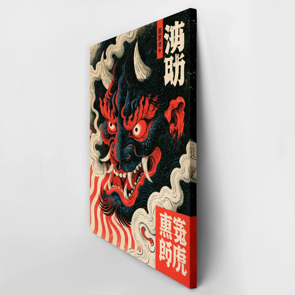 Πίνακας σε Καμβά JAPANESE ONI DEMON 2