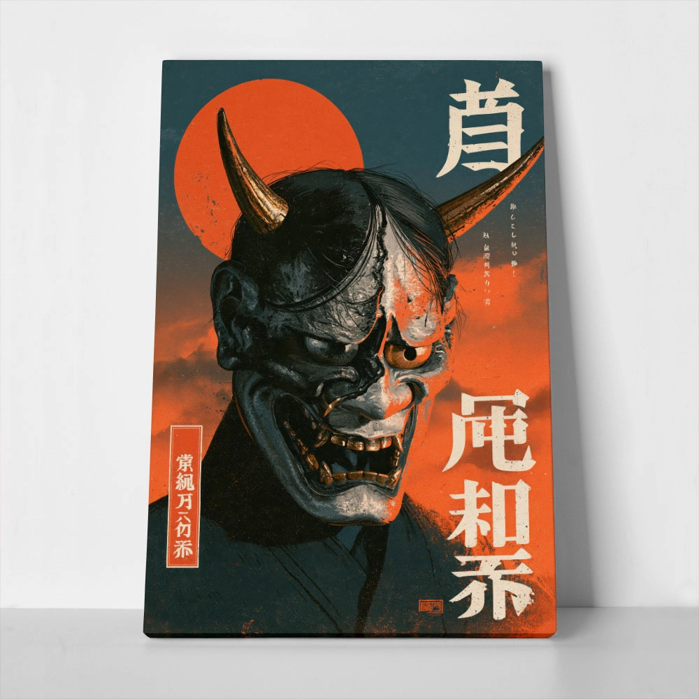 Canvas Print JAPANESE ONI DEMON 4