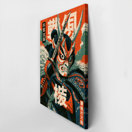 Πίνακας σε Καμβά JAPANESE ONI DEMON -  Sticky 2