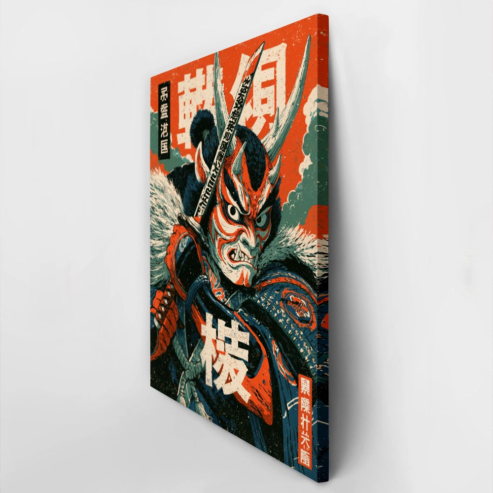 Πίνακας σε Καμβά JAPANESE ONI DEMON