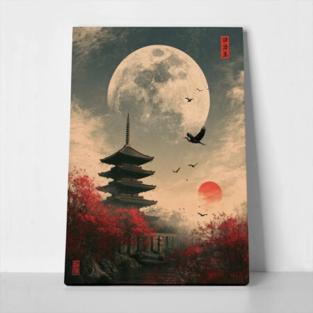 Πίνακας σε Καμβά JAPANESE PAGODA 5 - 