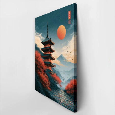 Πίνακας σε Καμβά JAPANESE PAGODA 6 -  Sticky 2