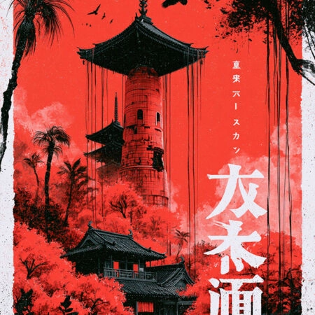 Πίνακας σε Καμβά JAPANESE PAGODA -  Sticky 5