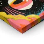 Πίνακας σε Καμβά JAPANESE PSYCHEDELIC CATS