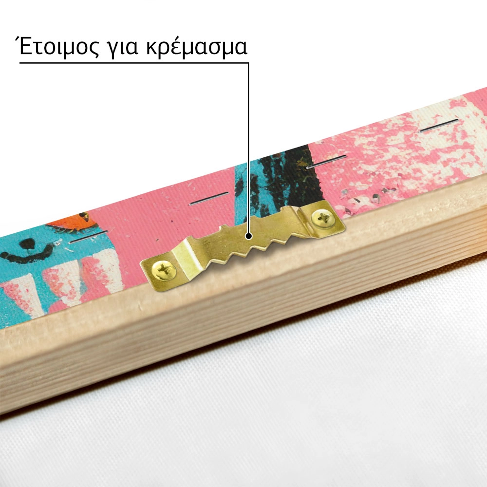 Πίνακας σε Καμβά JAPANESE PSYCHEDELIC CATS