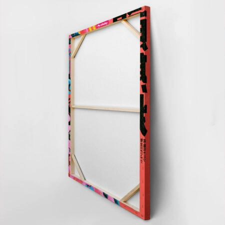 Πίνακας σε Καμβά JAPANESE PSYCHEDELIC FACE -  Sticky 3