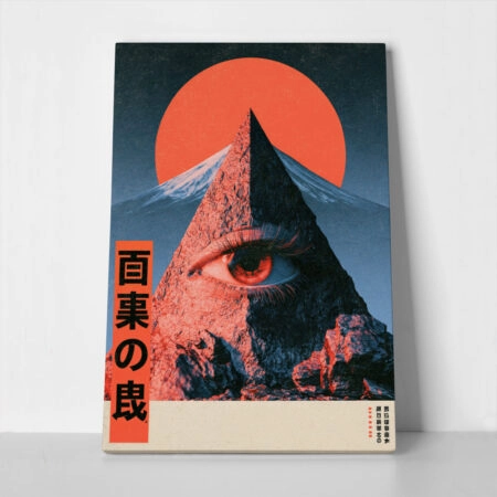 Πίνακας σε Καμβά JAPANESE PYRAMID EYE