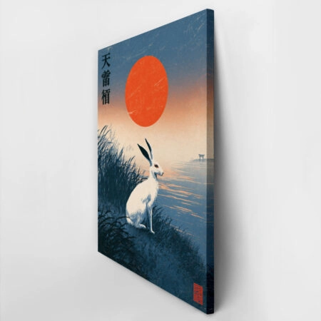 Πίνακας σε Καμβά JAPANESE RABBIT -  Sticky 2