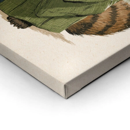 JAPANESE-RACCOON-WITH-STRAW-HAT