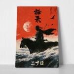 Canvas Print JAPANESE SAMURAI ON HORSE 2