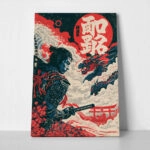 Πίνακας σε Καμβά JAPANESE SAMURAI WARRIOR 4